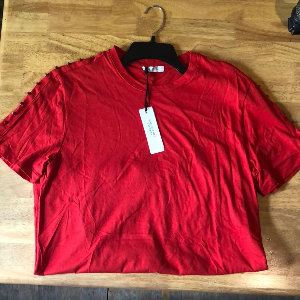 Versace collection red T-shirt
